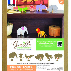 Forme 3D da decorare - animali savana