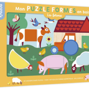 Puzzle in legno - Forme geometriche (+18 mesi)